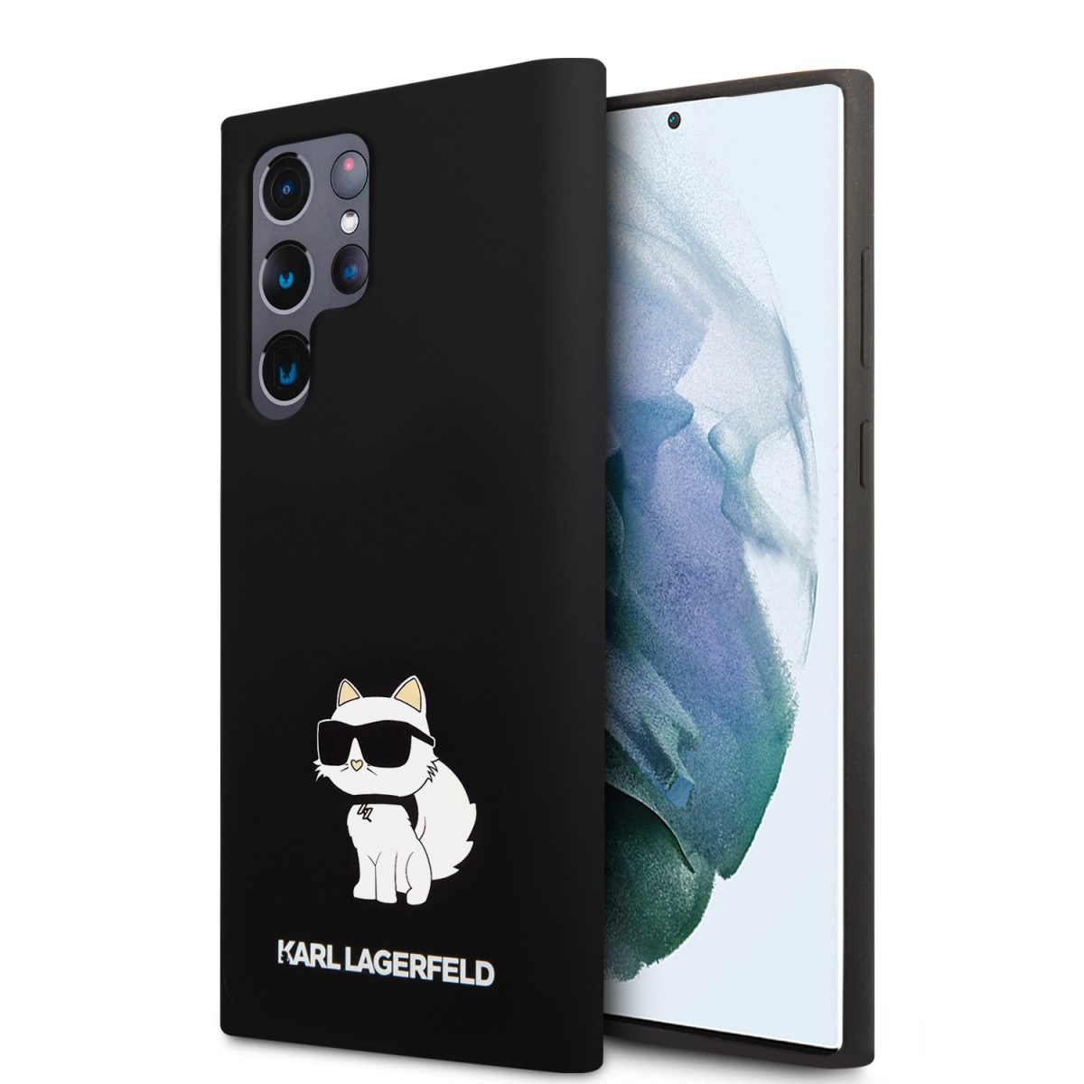 Karl Lagerfeld Liquid Silicone Choupette NFT Zadní Kryt pro Samsung