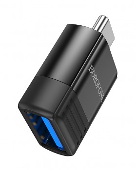 Adaptér Borofone BV18 USB-C - USB-A černý 3