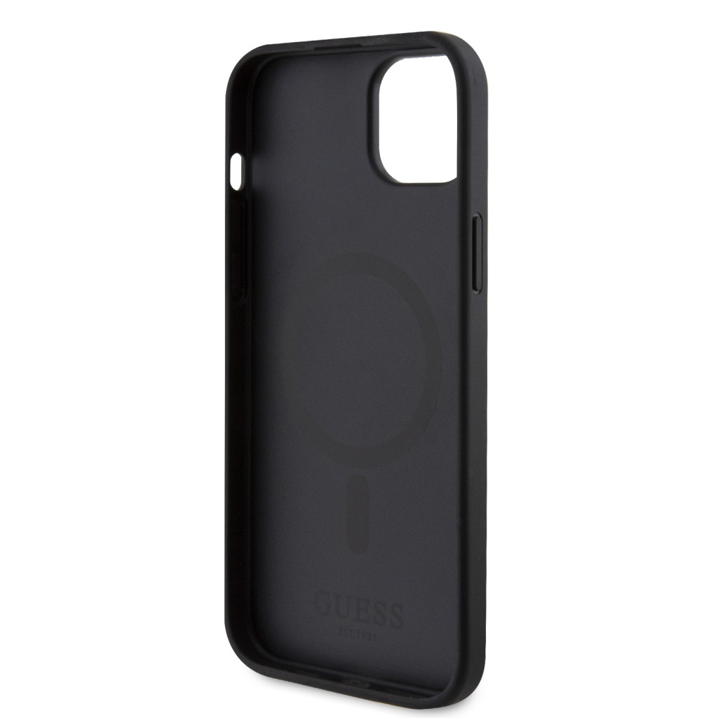 GUESS PU Saffiano MagSafe Case for iPhone 15 Pro/15 Pro Max - Black -  AppcessorySG