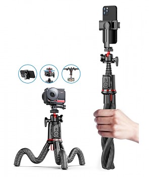 Bluetooth tripod selfie tyč Techsuit C03 černá 4