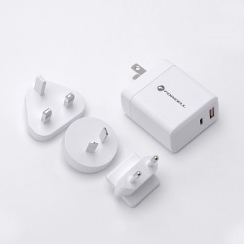 Adaptér Forcell F-Energy USB-C a USB-A s funkcí rychlonabíjení 45W bílý_4