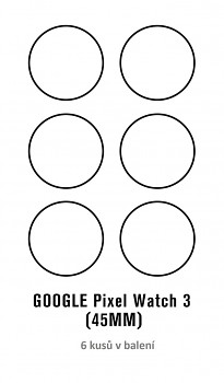 Fólie RedGlass na Google Pixel Watch 3 (45 mm) 6 ks