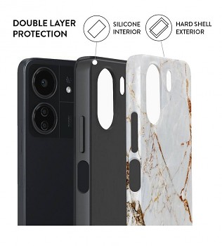 Zadní pevný kryt AURIX na Xiaomi Redmi 13C Antique Marble