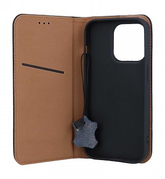 Knížkové pouzdro Leather SMART PRO na iPhone 14 Pro černé_1