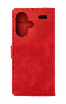 Knížkové pouzdro na Xiaomi Redmi Note 13 Pro+ 5G se zipem červené