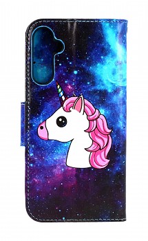 Knížkové pouzdro na Samsung A34 Space Unicorn