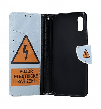 Knížkové pouzdro na mobil Xiaomi Redmi 9A Pozor elektrické zařízení_1