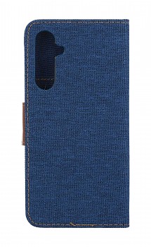 Knížkové pouzdro Canvas na Samsung A54 5G modré tmavé