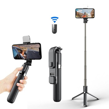 Bluetooth tripod selfie tyč Techsuit L03s černá 2