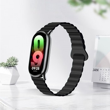 Silikonový řemínek Forcell F-Design FX8 pro Xiaomi Mi Band 8 černý 2