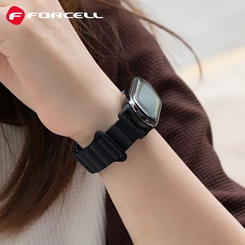 Silikonový řemínek Forcell F-Design FX8 pro Xiaomi Mi Band 8 černý 3