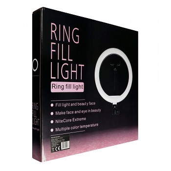 Stativ Ring Light DX-260 s LED osvětlením černý_1