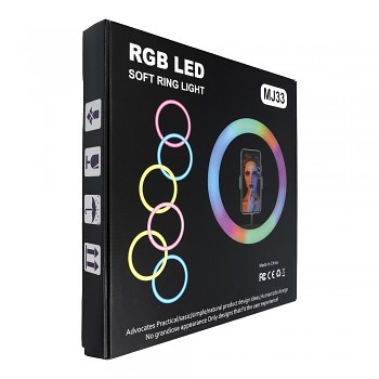 Stativ Ring Light MJ33 s LED osvětlením černý_2