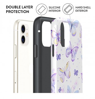 Zadní pevný kryt AURIX na iPhone 11 Butterflies 1