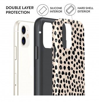 Zadní pevný kryt AURIX na iPhone 11 Minimalist Dots 1