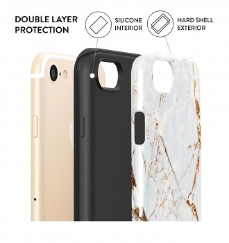 Zadní pevný kryt AURIX na iPhone SE 2020 Antique Marble 1