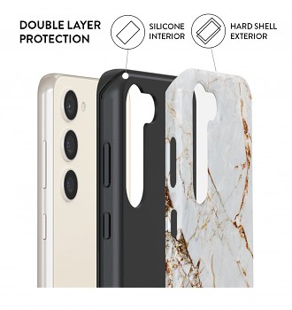 Zadní pevný kryt AURIX na Samsung S23 Antique Marble 1