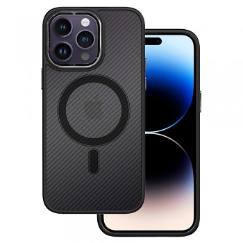 Zadní kryt Tel Protect Magnetic Carbon pro Iphone 13 Pro Black