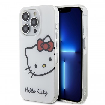 Hello Kitty IML Head Logo Zadní Kryt pro iPhone 15 Pro Max White 