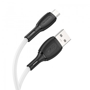 Kabel Borofone BX86 Advantage - USB na Micro USB - 2,4A 1 metr bílý