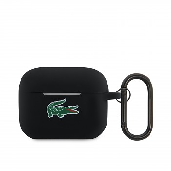 Pouzdro Lacoste Liquid Silicone Croc Logo Pouzdro pro AirPods Pro 2 černé