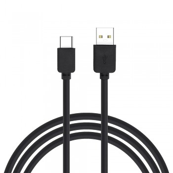 Datový kabel USB-A - USB-C 3m černý