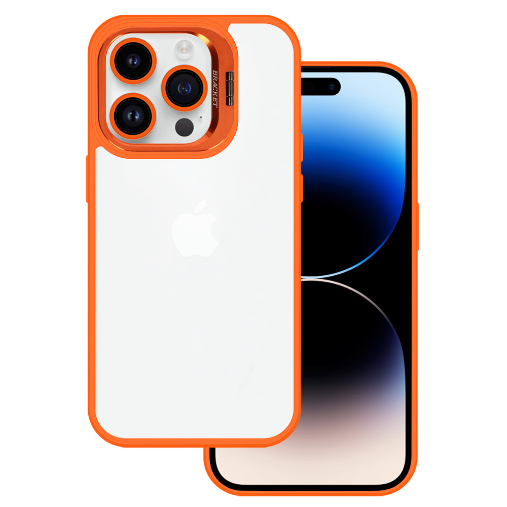 Levně Pouzdro Tel Protect Kickstand pro Iphone 11 oranžové