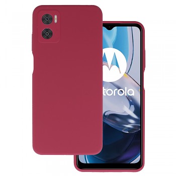 Silicone Lite Case pro Motorola Moto E22/E22i vínové