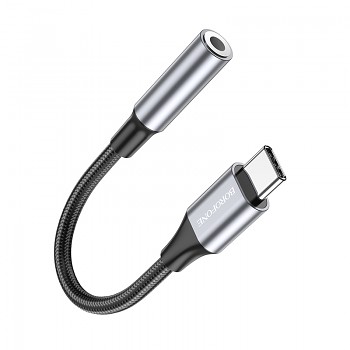 Adaptér Borofone BV16 USB-C - 3.5mm konektor černý