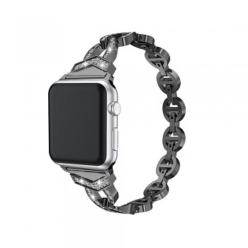 Řemínek na hodinky pro Apple Watch 42/44/45 design 3 černý