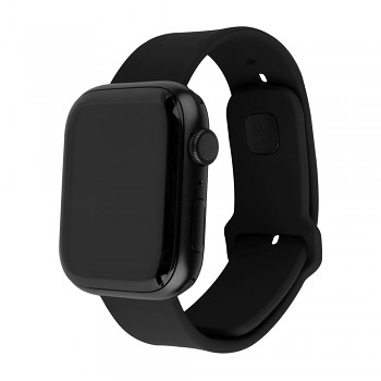 Set silikonových řemínků FIXED Silicone Sporty Strap pro Apple Watch 38/40/41mm, černý