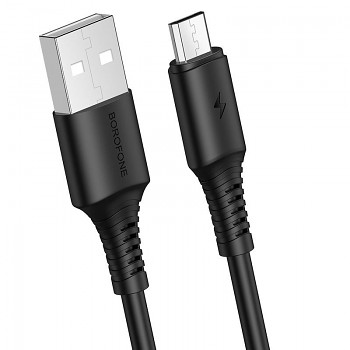 Kabel Borofone BX47 Coolway - USB na Micro USB - 2,4A 1 metr černý