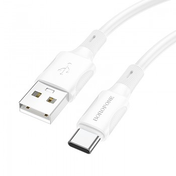 Kabel Borofone BX80 Succeed - USB na typ C - 3A 1 metr bílý