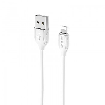 Datový kabel Borofone BX19 Benefit - USB na Lightning - 2,4A 1 metr bílý