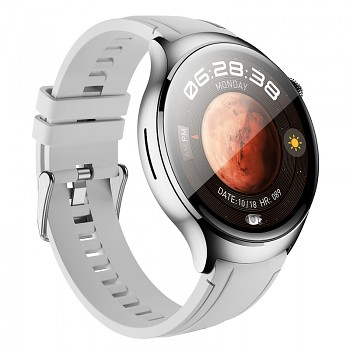 Chytré hodinky Borofone Smartwatch BD7 stříbrné