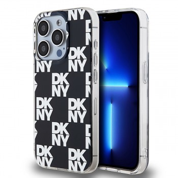 Zadní Kryt DKNY PC/TPU Checkered Pattern pro iPhone 15 Pro Max černý