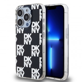 Zadní Kryt DKNY PC/TPU Checkered Pattern pro iPhone 14 Pro Max černý