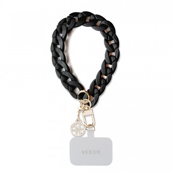 Univerzální Popruh na ruku Guess 4G Charm Black