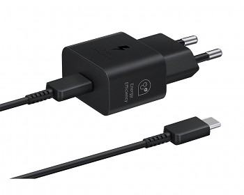 Originální rychlonabíječka Samsung EP-T2510EBE + datový kabel USB-C EP-DN980BBE 25W černá (OOB Bulk)