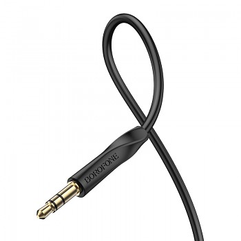 Audio kabel Borofone BL16 - jack 3,5 mm na jack 3,5 mm - 1 m černý