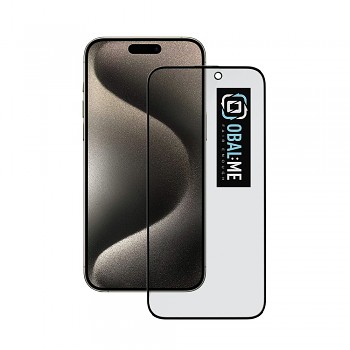 OBAL:ME Privacy 5D Tvrzené Sklo pro Apple iPhone 15 Pro Max Black