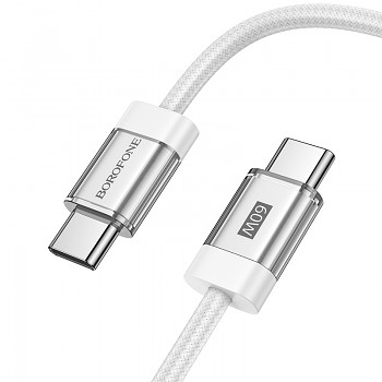 Datový kabel Borofone BU48 Hero - typ C na typ C - 60W 1,2 m bílý