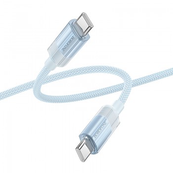 Datový kabel Borofone BU44 Sincero USB-C 60W 3A 1,2 m modrý