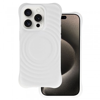 Pouzdro Tel Protect Wave Magsafe pro iPhone 15 Pro Max bílé