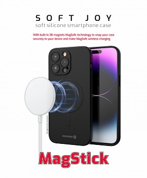 Zadní kryt Swissten Soft Joy magstick pro iPhone 16 Pro Max černý