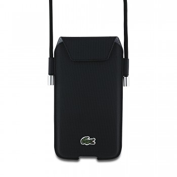 Kabelka na mobil Lacoste PVC Iconic Petit Pique XL Black