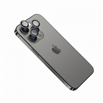 Ochranná skla čoček fotoaparátů FIXED Camera Glass pro Apple iPhone 16e, space gray