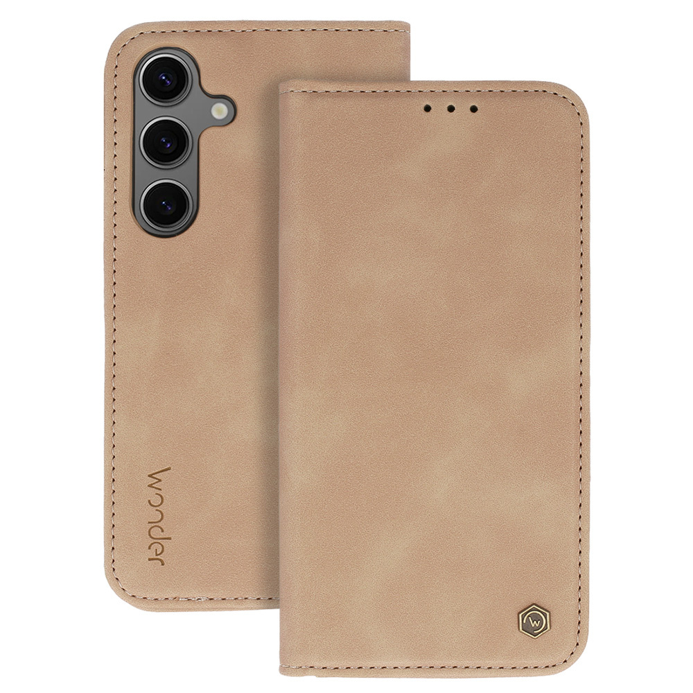 Knížkové pouzdro Wonder Smart pro Xiaomi Redmi Note 11-11S cappuccino