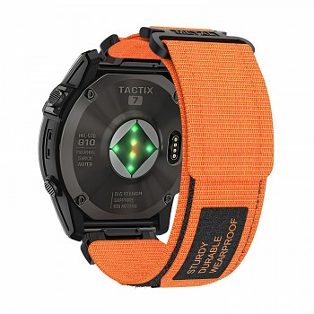 Nylonový řemínek pro Garmin 22 mm design 1 oranžový