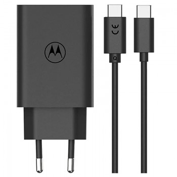 Rychlonabíječka Motorola TurboPower GaN vč. datového kabelu USB-C 68W černá